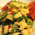 マリメッコキッチン's cooksnap of when they made トマト、卵、ほうれん草のごま油炒め.