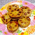 ゆんにゃ。's cooksnap of when they made ☼我が家の♪ひき肉のレンコンはさみ焼き.