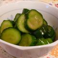 rie-tin's cooksnap of when they made 簡単すぎ！！胡瓜の　麺つゆ漬け.