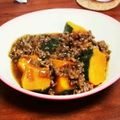よしみるく's cooksnap of when they made ひき肉とカボチャの炒め煮.