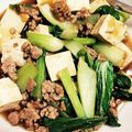 クックQI0Y8L☆'s cooksnap of when they made 豆腐とチンゲン菜の挽き肉あんかけ丼♡.
