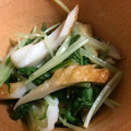 スティッチ〜♫'s cooksnap of when they made ☆水菜とちくわと油揚げのおひたし☆.