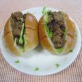 まさたかまま's cooksnap of when they made メンチ風？ハンバーグサンド.