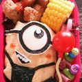 meipu's cooksnap of when they made キャラ弁❤︎怪盗グルー、ミニオン弁当❤︎.