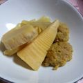 ＴＯＭＯＷＡＴ's cooksnap of when they made 筍と鶏団子の煮物.