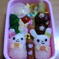 まちたゆけ's cooksnap of when they made ＊キャラ弁＊イースター★まん丸さちゃん♡.