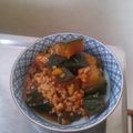 クック1RGW9S☆'s cooksnap of when they made かぼちゃと鶏挽き肉煮.
