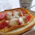 晩酌天国's cooksnap of when they made 焼き立てを♡トマ・たま・トースト.