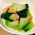 OoTOMOoO's cooksnap of when they made ちんげん菜とベーコンのニンニク旨塩炒め♪.