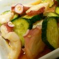 ＊みるこくろこっぺ＊'s cooksnap of when they made タコときゅうりのコチュジャンサラダ♡.