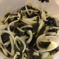 澪銘。's cooksnap of when they made 玉ねぎとわかめの酢の物.