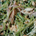 ゆんやともも's cooksnap of when they made 豆苗、きのこ、たまごの炒めもの.