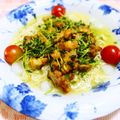 みんとこ's cooksnap of when they made 豆苗＆豚肉でスタミナＵＰぶっかけラーメン.