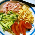 のぞみぞの's cooksnap of when they made くっつかない！長さも一緒のハムの千切り.
