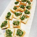 〜お鶴〜's cooksnap of when they made 簡単！油揚げのカナッペ＊オクラチーズのせ.