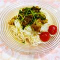 みんとこ's cooksnap of when they made 豆苗＆豚肉でスタミナＵＰぶっかけラーメン.
