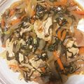 さきまるぴよ's cooksnap of when they made ジューシー肉と春菊の炒め物♡.