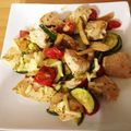 さくそら612's cooksnap of when they made 鶏肉と夏野菜ズッキーニのチーズ炒め.