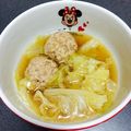 にゃんにゃんR's cooksnap of when they made 肉団子とキャベツの和風煮♪.