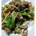 MarsaM's cooksnap of when they made *豚こまでお手軽チンジャオロース*.