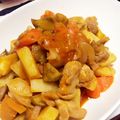 たゆるる's cooksnap of when they made ～鶏肉とじゃが芋のｹﾁｬ煮込み～.