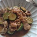 Tebow's cooksnap of when they made ★鶏肉とズッキーニのバター醤油炒め★.