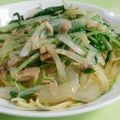 フィーノ緑虫's cooksnap of when they made ツナと水菜の和風パスタ.