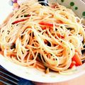 ゆめ♥'s cooksnap of when they made バジルとベーコンのトマトソースパスタ.