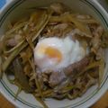 abumix's cooksnap of when they made ＊豚ごぼう丼＊.
