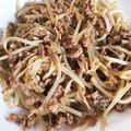 たかだ3103's cooksnap of when they made 安い！楽チン！豚ミンチともやしの炒め物♪.
