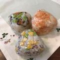 こつゆ514's cooksnap of when they made ☆枝豆とコーンとゆかりの春色おむすび☆.