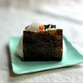 かっちゃん杉's cooksnap of when they made 鮭と塩昆布（昆布の佃煮）の二刀流おにぎり.