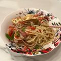 komugiko4's cooksnap of when they made ドライトマトのカプレーゼ風冷製パスタ.