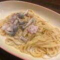 SARIEZ's cooksnap of when they made スモークサーモンほうれん草クリームパスタ.