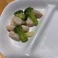 白モンブラン's cooksnap of when they made ブロッコリーとホタテのバターニンニク炒め.
