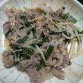 庵chai's cooksnap of when they made 塩麹仕込み✨豚バラとニラもやし炒め🔥.