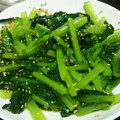 すみっこまま's cooksnap of when they made こまつな♪めんつゆとゴマで.