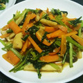すみっこまま's cooksnap of when they made 小松菜と しめじ エリンギの胡麻油炒め！.