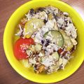 ことぶき君's cooksnap of when they made 茄子・ズッキーニ・チーズの卵炒め.