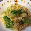 まましゃん＊'s cooksnap of when they made ⭐しらす入りレタスチャーハン⭐.