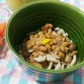麻's cooksnap of when they made しめじ納豆.