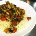 ぱんだ170071's cooksnap of when they made 夏野菜のカレー風味スパゲティー.