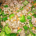 リコマルティ's cooksnap of when they made ひき肉とピーマンのそぼろ丼.