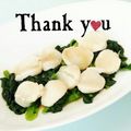 ＨＡＬ．Ｍ's cooksnap of when they made ✿帆立ほうれん草のバター醤油✿.