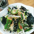 こっこちゃーん's cooksnap of when they made オクラともやしの梅わさびナムル！.