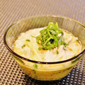 Dellaたん's cooksnap of when they made 長いもときゅうりの梅マヨポン.