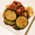 ポン玉's cooksnap of when they made ズッキーニとトマトとベーコンの炒め物.