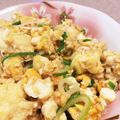 maki_t2nd's cooksnap of when they made 糖質制限♪包丁不要♪和洋中な豆腐の卵とじ.