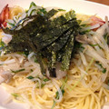 Y．ぱぴこ's cooksnap of when they made もやしと水菜と舞茸の和風パスタ.