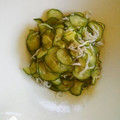 ボブナナ's cooksnap of when they made 簡単 きゅうりとしらすの酢の物♪.